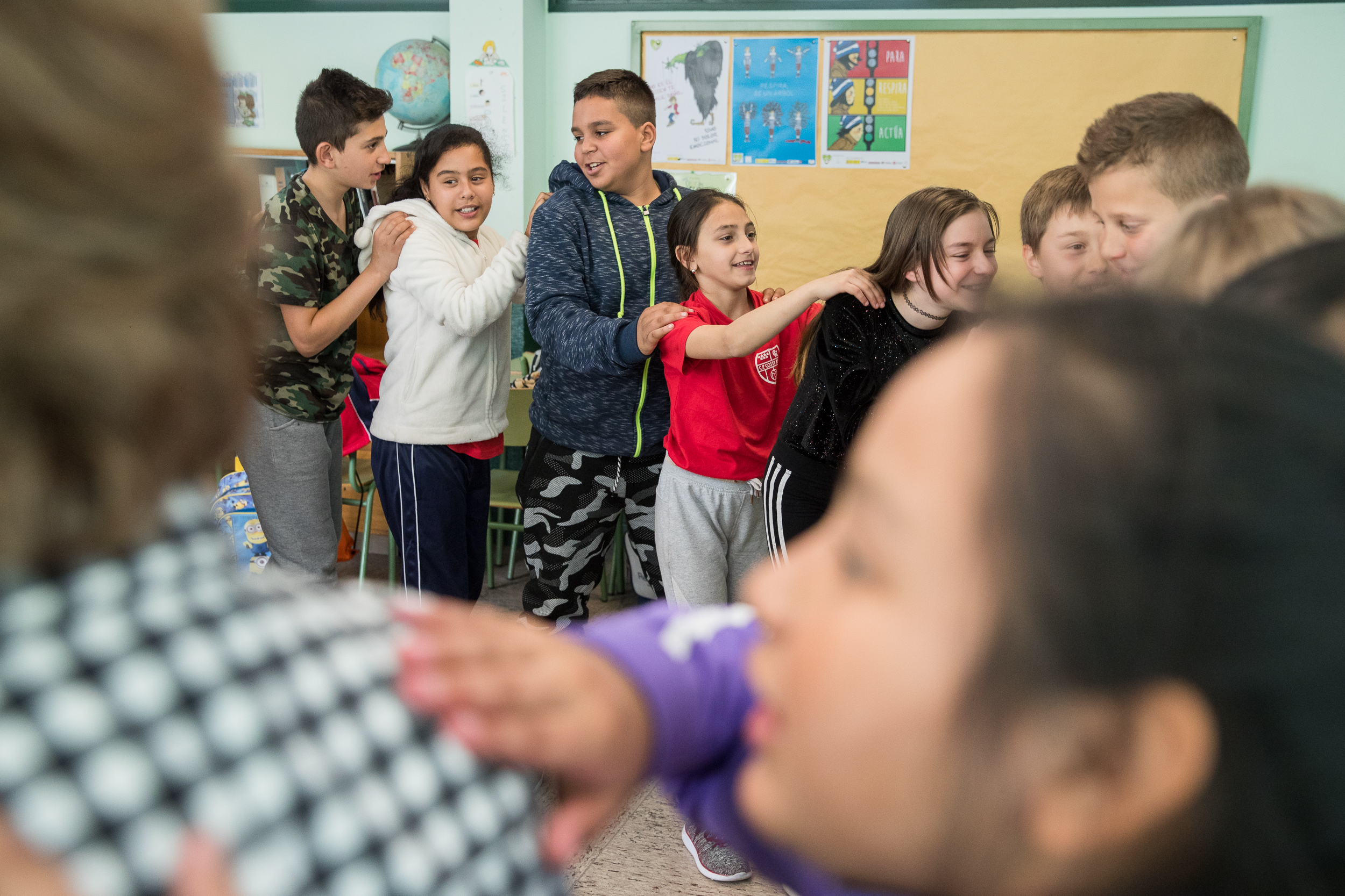 Alumnado en actividad dinámica