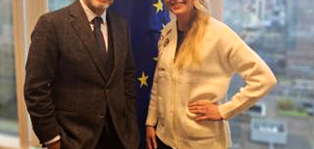 Peter Birch and Giulia Paolini